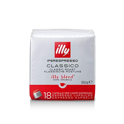 Kaffeekapseln Illy 6 Packungen mit 18 Kapseln Kaffeeröstmedium