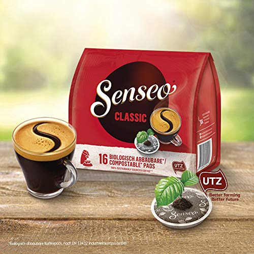 Kaffeepads Senseo Pads Classic, 160 UTZ-zertifiziert, 10 x 16
