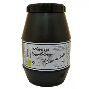 Kalamata-Oliven direct&friendly Bio Oliven schwarz mit Stein, 2 kg