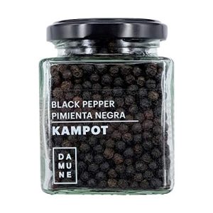 Kampot-Pfeffer DAMUNE Schwarzer Pfeffer Kampot ganz, 120g