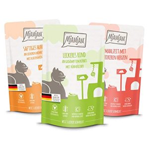 Katzenfutter mit hohem Fleischanteil MjAMjAM – Mixpaket 1, 12er