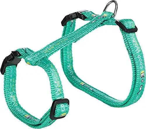 Katzengeschirr TRIXIE 41893 mit Leine, XL, Nylon, 34–57 cm/13 mm