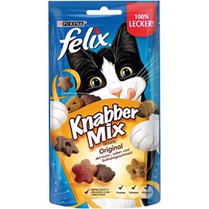 Katzenleckerlies FELIX KnabberMix Original Katzensnack, 8 x 60g