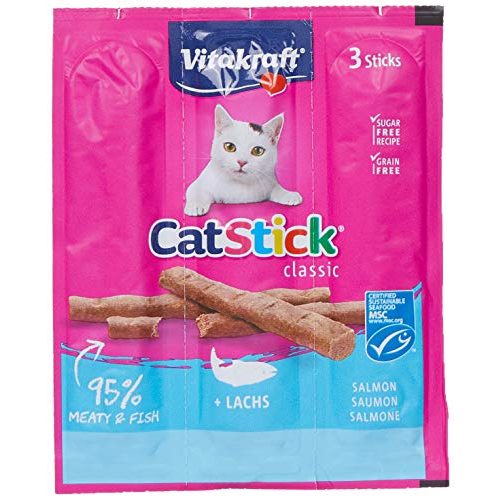 Die beste katzenleckerlies vitakraft katzensnacks cat stick lachs 20x 3 st Bestsleller kaufen