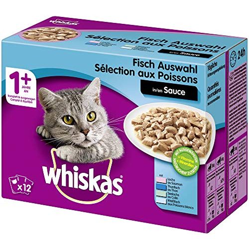 Katzennassfutter whiskas 1 + Katzenfutter – Fisch-Auswahl