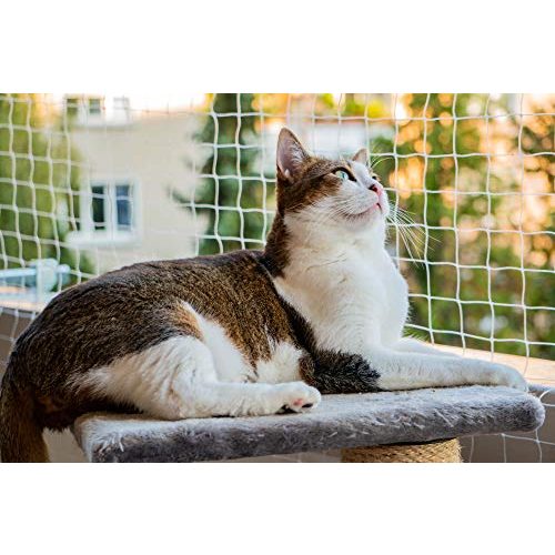Katzennetz Samtpfote ® für Balkon und Fenster, 8x3m, bissfest