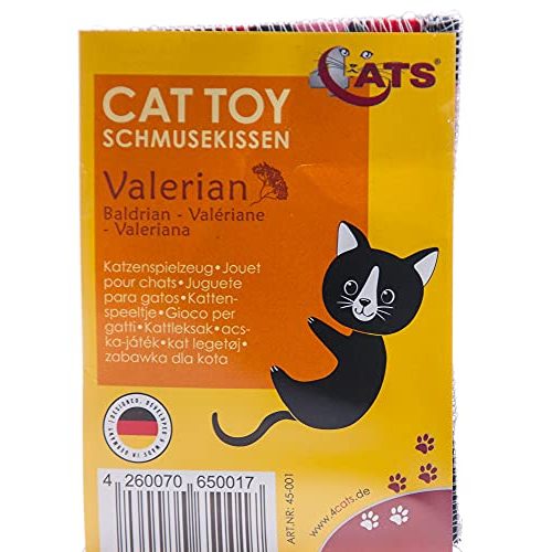 Katzenspielzeug 4cats Schmusekissen, Baldriankissen – 4er