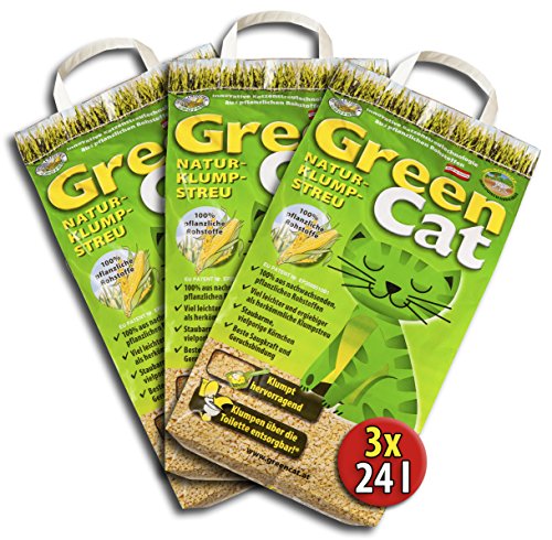 Die beste katzenstreu green cat 6x12 72 liter greencat oeko plus Bestsleller kaufen