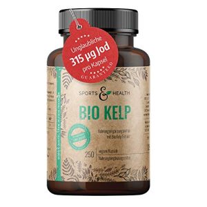 Kelp CDF Sports & Health Solutions Bio Kapseln, 250 Jod Tabletten