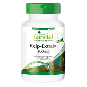 Kelp fairvital Tabletten, 150mcg natürliches Jod, 250 Tabletten