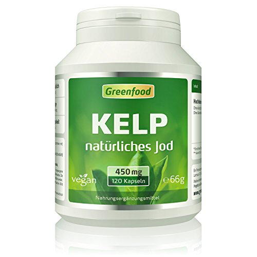Die beste kelp greenfood 450 mg 120 vegi kapseln natuerliches jod Bestsleller kaufen