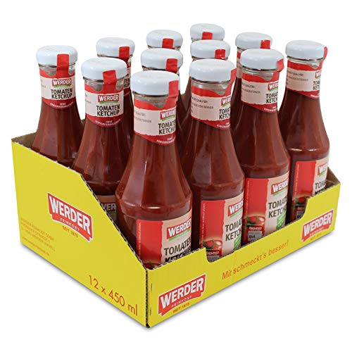 Ketchup WERDER Tomaten- , 12er Pack (12 x 450 ml)