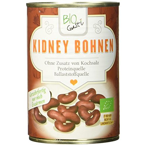 Die beste kidneybohnen biogusti kidney bohnen bio 12 x 400 g Bestsleller kaufen