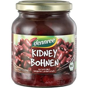 Kidneybohnen dennree im Glas (330 g) – Bio