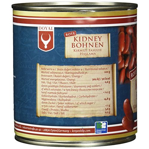Kidneybohnen DOYAL Rote Kidney-Bohnen, (12 x 800 g)
