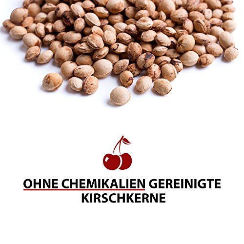 Kirschkernkissen Bonblatt Bio von ® – 19×19 cm, Rot