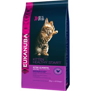 Kitten-Trockenfutter Eukanuba Premium Katzenfutter, Huhn, 4 kg