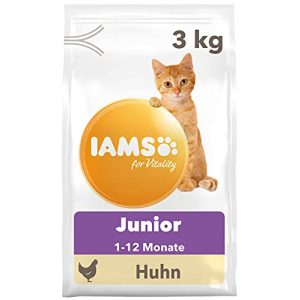 Kitten-Trockenfutter Iams for Vitality Junior Katzenfutter, 3 kg