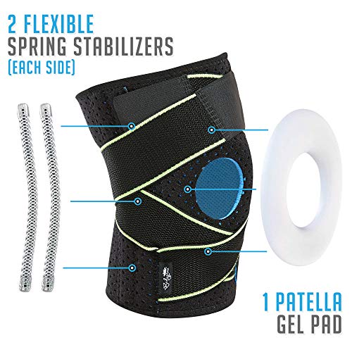 Kniebandage Bodyprox mit seitlichen Stabilisatoren und Gel-Pads
