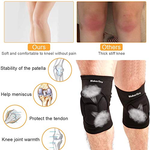 Knieschoner Makerfire Knee Pads-schwarz, Anti-Slip