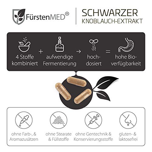 Knoblauch-Kapseln FürstenMED ® Fermentiert, 130 Kapseln
