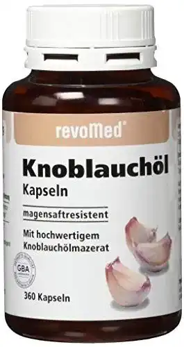 Knoblauch-Kapseln revoMed Knoblauchöl Kapseln 360St.