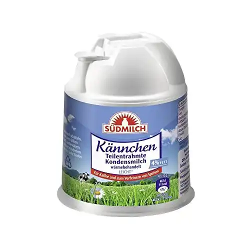 Kondensmilch SÜDMILCH Kännchen Teilentrahmte 4% Fett, 200g