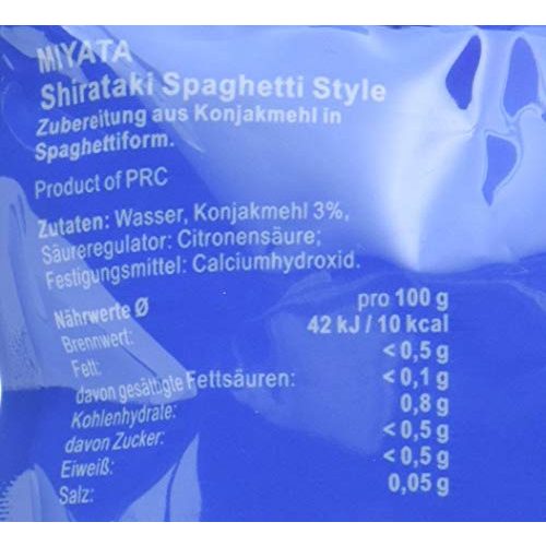 Konjak-Nudeln Miyata Shirataki, Spaghetti, (6 x 270 g)