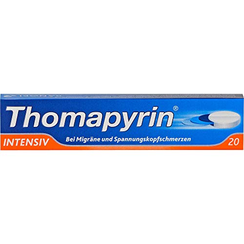 Kopfschmerztabletten Thomapyrin INTENSIV bei Migräne, 20 stk