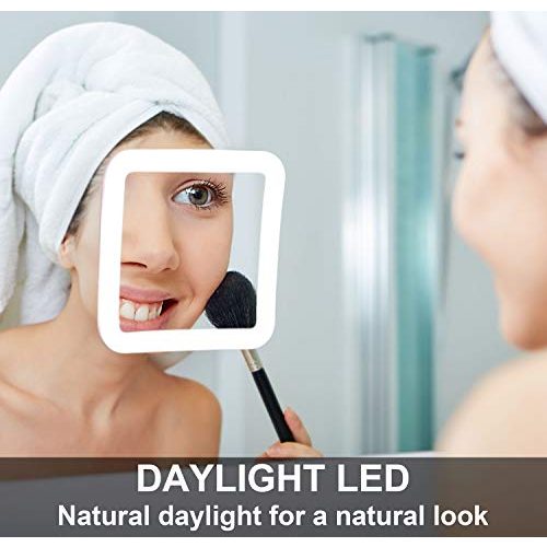 Kosmetikspiegel Fancii LED Beleuchtet Vergrößerung, Saugnapf