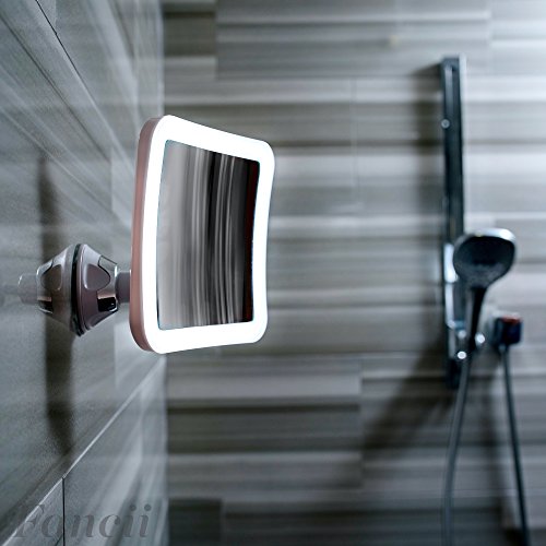 Kosmetikspiegel Fancii LED Beleuchtet Vergrößerung, Saugnapf