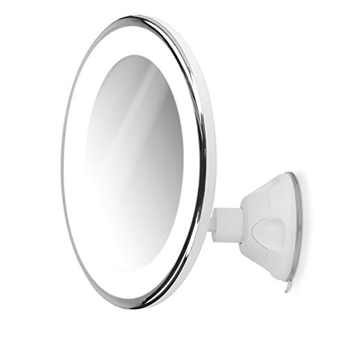 Kosmetikspiegel Navaris Vergrößerungsspiegel, LED Beleuchtung