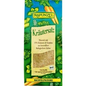 Kräutersalz Rapunzel mit 15% Kräutern und Gemüse, (4 x 500g)