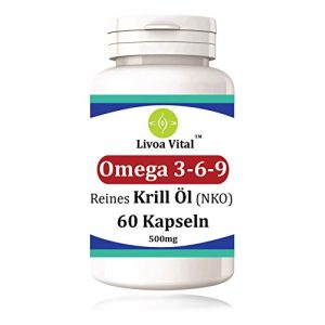 Krillöl Livoa Vital NKO Omega 3-6-9 Kapseln Hochdosiert, 60 Stk.