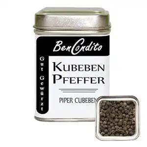 Kubebenpfeffer BenCondito, schwarze ganze Pfefferkörner, 70g