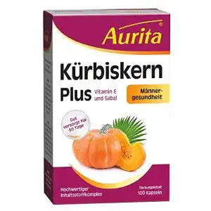Kürbiskern-Kapseln Aurita Kürbiskern Plus 100 Kapseln