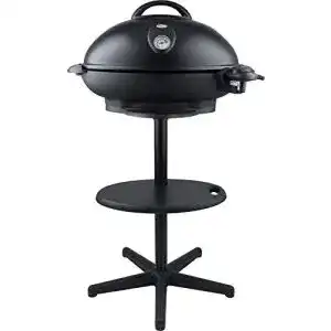 Kugelgrill Steba VG 350 BIG Barbecue Säulengrill mit Haube grau