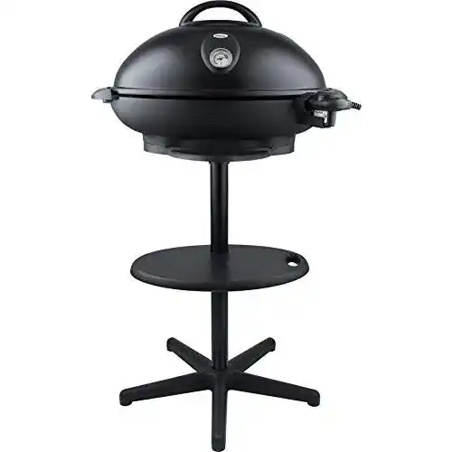 Kugelgrill Steba VG 350 BIG Barbecue Säulengrill mit Haube grau