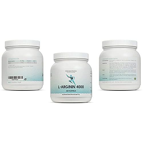 L-Arginin Exvital 4000 hochdosiert, 320 Kapseln, semi-essentiell