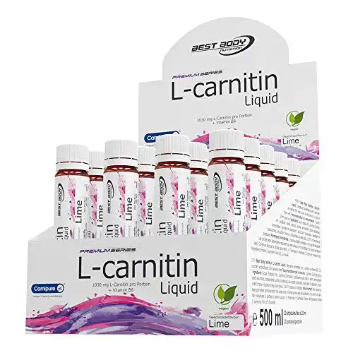 L-Carnitin Best Body Nutrition mit Carnipure, Lime, 20 Ampullen