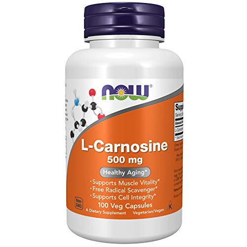L-Carnosin Now Foods, 500 mg, 100 vegane Kapseln, glutenfrei