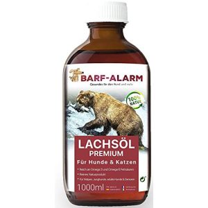Lachsöl Hunde barf-alarm Premium Lachsöl für Hunde 1 Liter