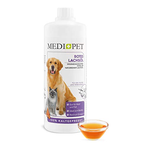 Lachsöl Hunde MEDIDOG 1 Liter Rotes Premium Lachsöl