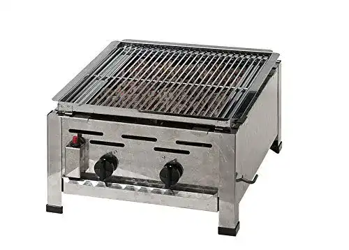 Lavasteingrill ChattenGlut Profi Lavastein Gasgrill/Gasbräter