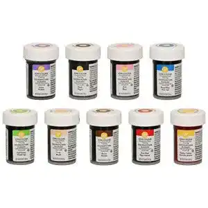 Lebensmittelfarbe bakeryteam Wilton 8er Set plus Braun, 252 g