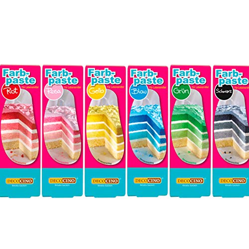 Die beste lebensmittelfarbe dekoback decocino farbpaste set 6er set Bestsleller kaufen
