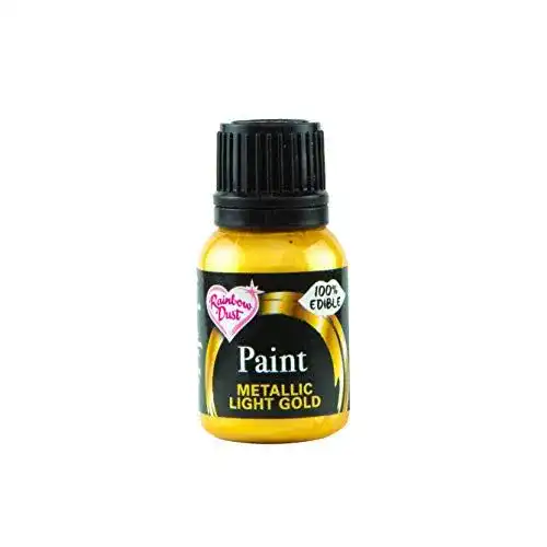 Lebensmittelfarbe Rainbow Dust Metallic- Gold Light, 25 g