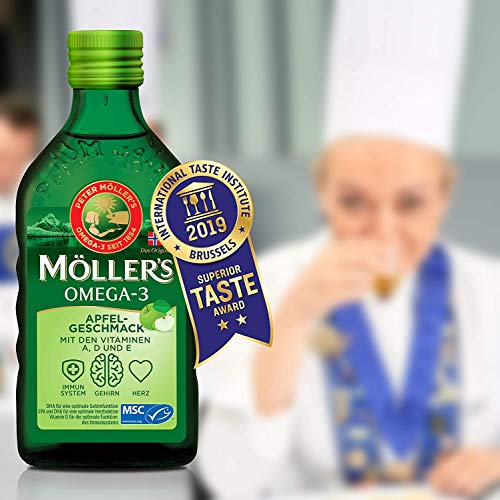 Lebertran MÖLLER’S Möller’s Omega 3 Öl, Apfel, 250 ML