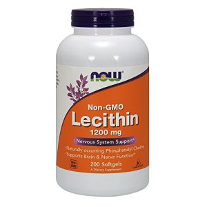 Lecithin Capsules Now Foods, Lecithin, 1200mg, 200 Softgels