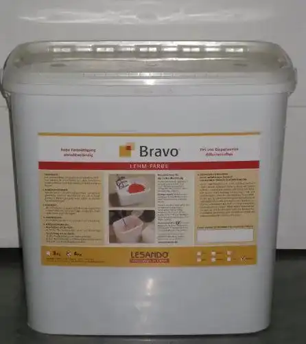Lehmfarbe Bravo Lesando 4 kg rot